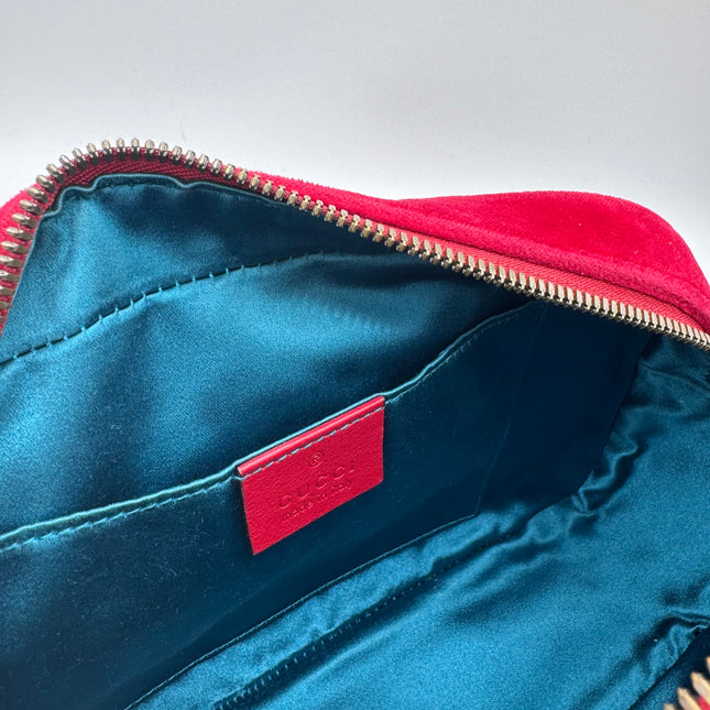 Sac Gucci GG Marmont Velours Velvet Rouge