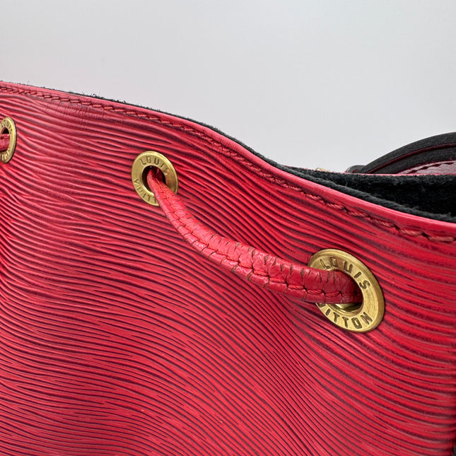 Sac Louis Vuitton Noé PM Épi Rouge