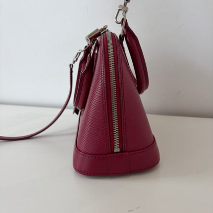 Sac Louis Vuitton BB Alma Cuir Épi Framboise