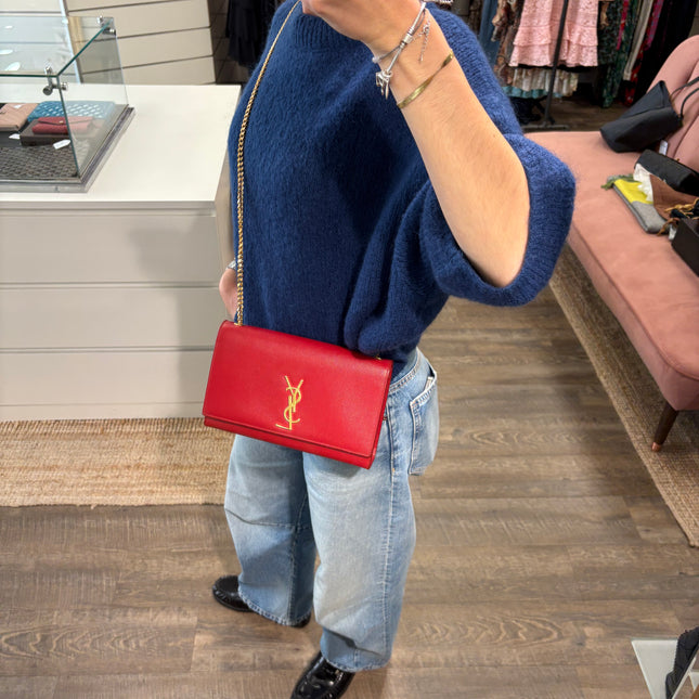 Sac Saint Laurent Kate Rouge
