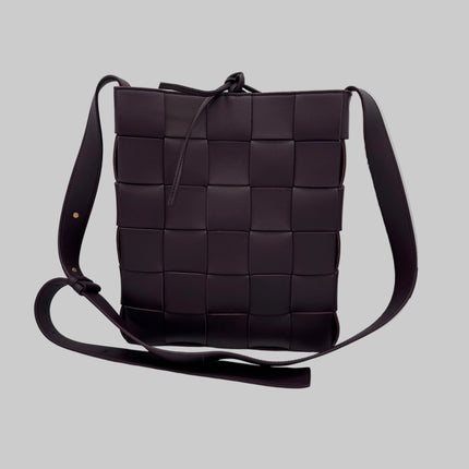 Sac Bottega Veneta Cassette vertical prune
