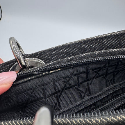 Sac Lady Dior Medium Tissu Jean Noir Dior