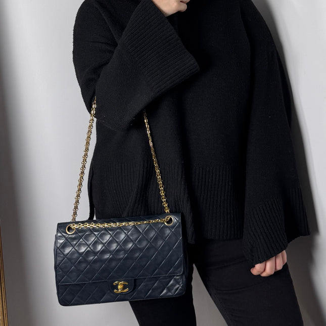 Sac Chanel Vintage Timeless Marine