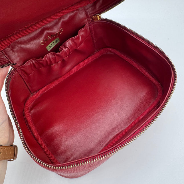 Vanity Chanel Rouge Cuir Caviar