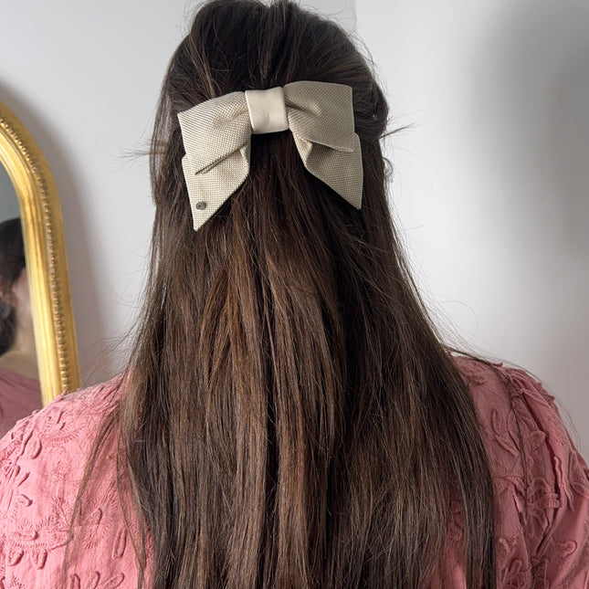 Barrette Hermès Grenelle beige