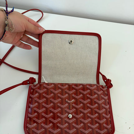 Sac Pochette Goyard Plumet bandoulière rouge