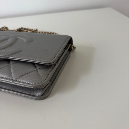 Sac Chanel Wallet on chain Gris argent