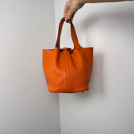 Sac Hermès Picotin 22 Orange