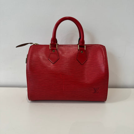 Sac Louis Vuitton Speedy 25 Épi Rouge