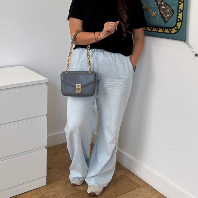 Sac Celine C bag gris bandoulière