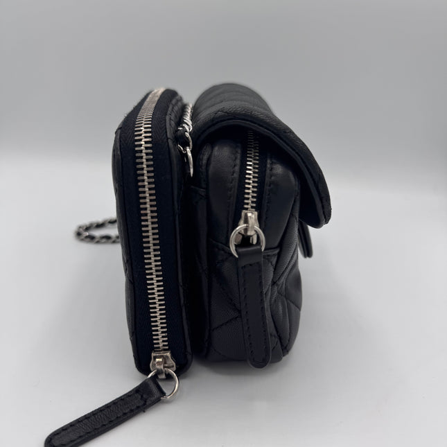 Sac Chanel mini double noir