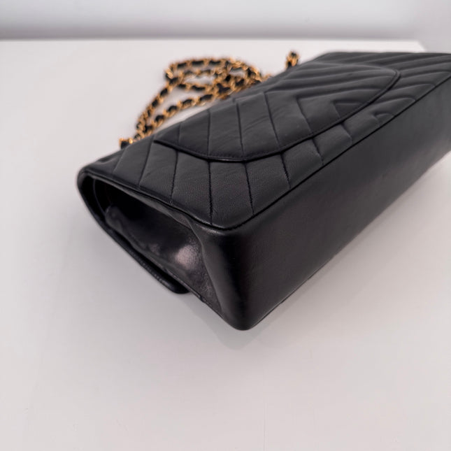 Sac Chanel Timeless 25 cm Chevrons Noir
