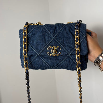 Sac Chanel 19 Small denim