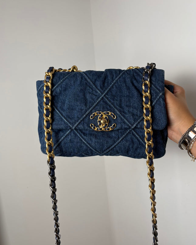 Sac Chanel 19 Small denim