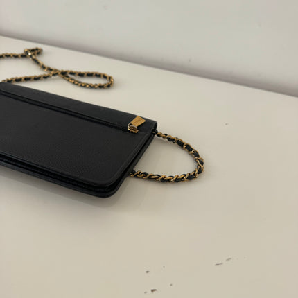 Sac Chanel Wallet On Chain Noir vintage