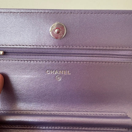 Sac Chanel wallet on chain Violet