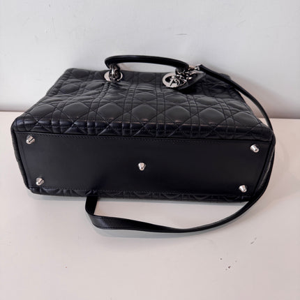 Sac Lady Dior Large bandoulière Noir