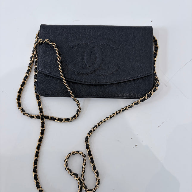 Sac Chanel Wallet On Chain Noir vintage