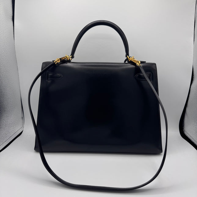 Kelly 32 Hermès Box Noir