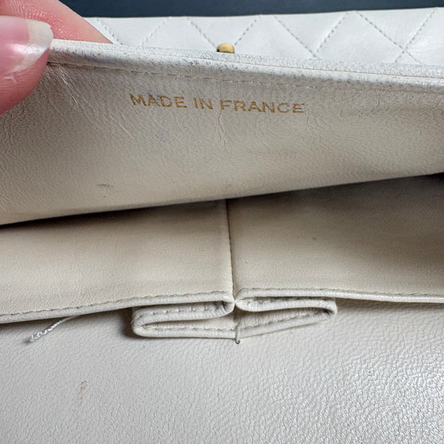 Sac Chanel Timeless Blanc cassé 25 cm