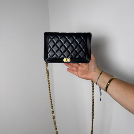 Sac Chanel Wallet on Chain Boy Noir