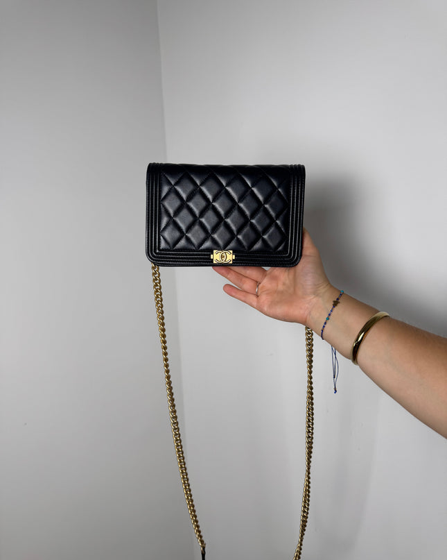 Sac Chanel Wallet on Chain Boy Noir
