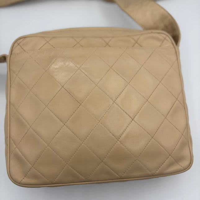 Sac Chanel caméra vintage beige