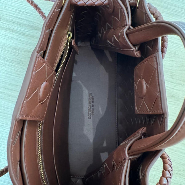 Sac Andiamo Petit Bottega Veneta Marron Sapele