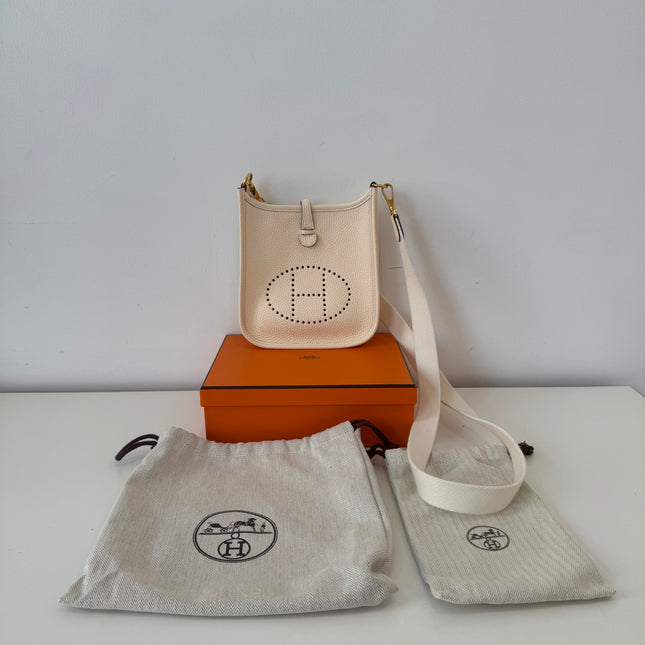 Sac Hermès Evelyne 16 craie