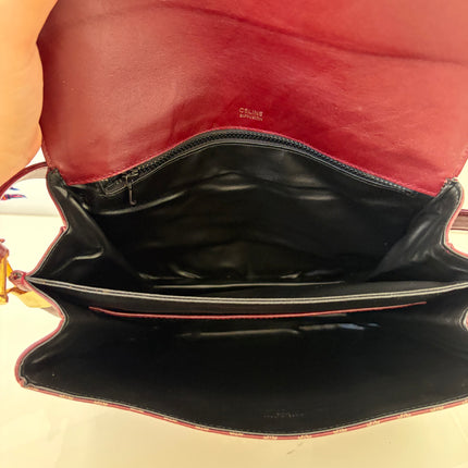 Sac Celine Bordeaux macadam bandoulière
