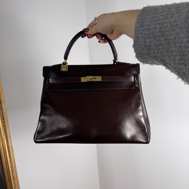 Sac Kelly 32 Hermès Chocolat