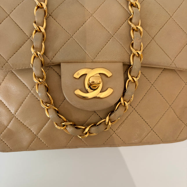 Sac Chanel Timeless Mini Square Beige