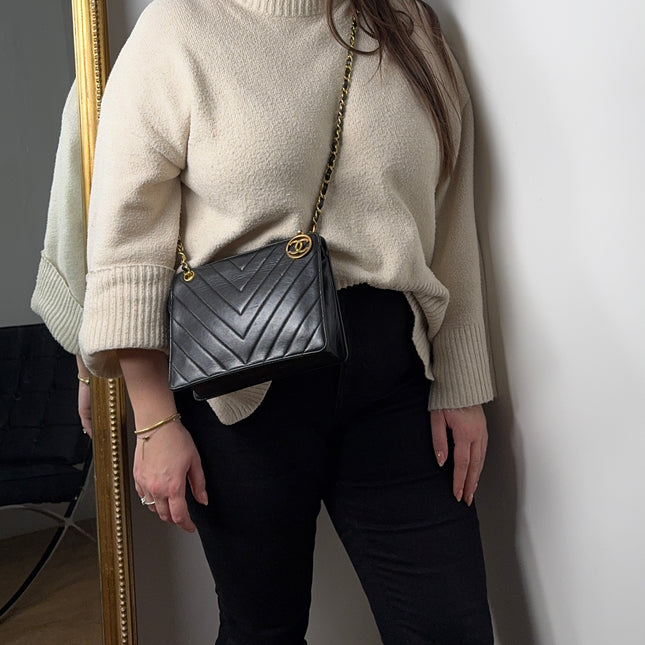 Sac Caméra Chevrons Chanel
