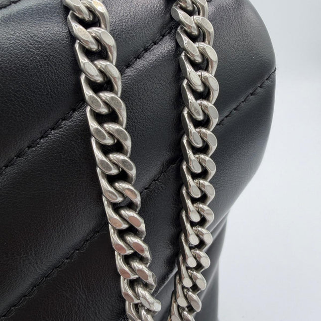 Sac Saint Laurent Loulou small bijouterie argent