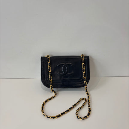 Sac Chanel marine vintage bandoulière