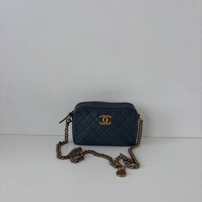 Sac Chanel Caméra Bleu éteint