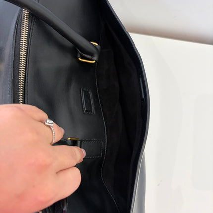 Sac Saint Laurent Duffle bandoulière Cuir Noir