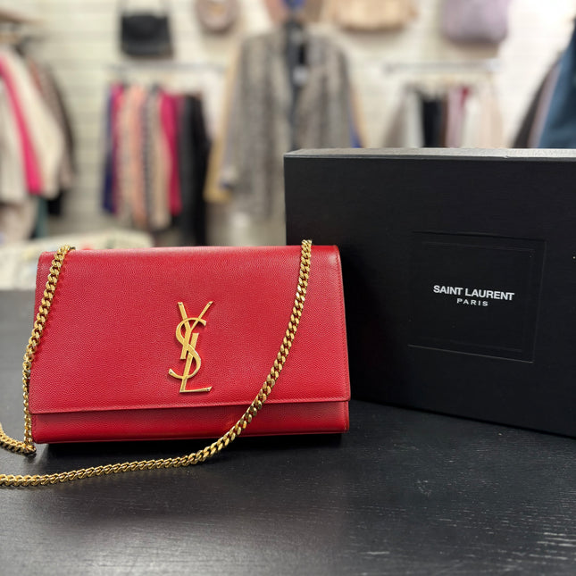 Sac Saint Laurent Kate Rouge