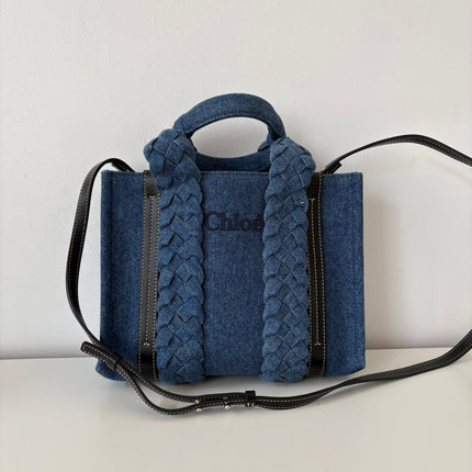 Sac Chloé Woody Bleu jean