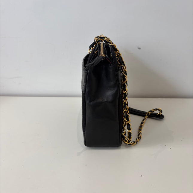 Sac Chanel Cabas Cuir & Tissu vintage