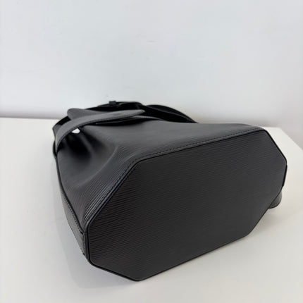 Sac Louis Vuitton Twist Bucket cuir épi noir