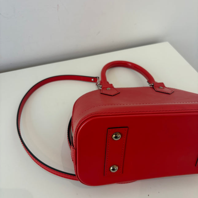 Sac Louis Vuitton BB Alma Cuir Épi Rouge