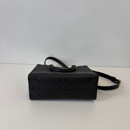 Sac Louis Vuitton On The go PM empreinte Noir