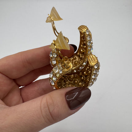 Boucles d’oreilles Dior Strass Clip