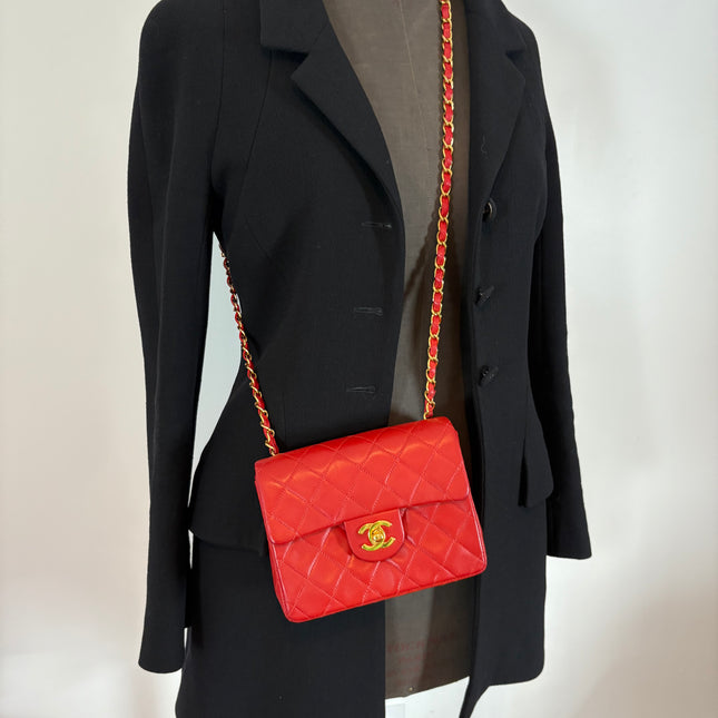Sac Chanel Mini square rouge