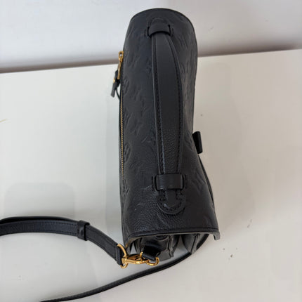 Sac Pochette Louis Vuitton Métis Cuir Empreinte Noir