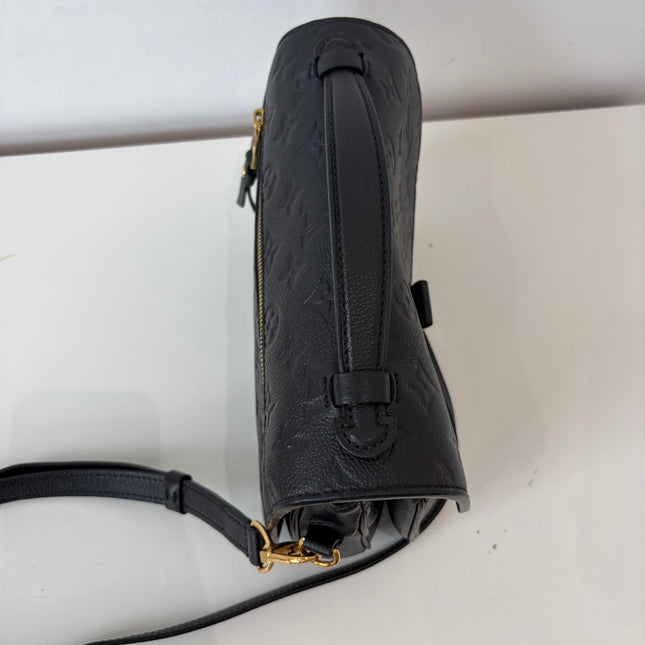 Sac Pochette Louis Vuitton Métis Cuir Empreinte Noir