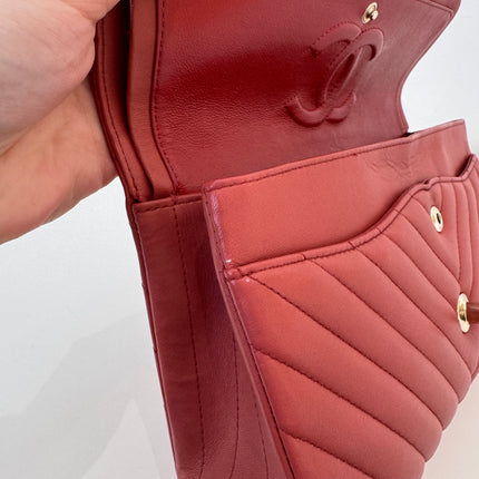 Sac Chanel Timeless 25 cm Chevrons Blush