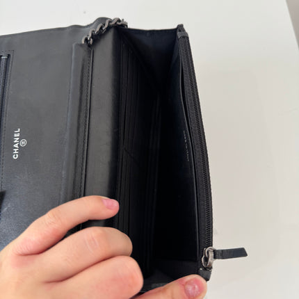 Sac Chanel Wallet on chain Boy Noir