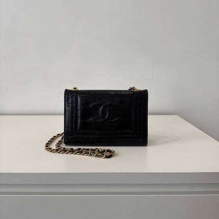 Sac Chanel Lézard Noir